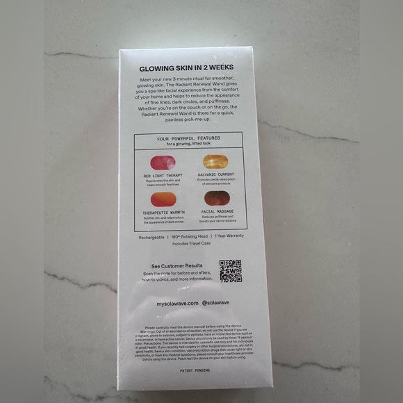 Solowave Bundle Skincare Wand Red Light Therapy Rose Gold & LightBoost Serum NWB - Picture 2 of 15